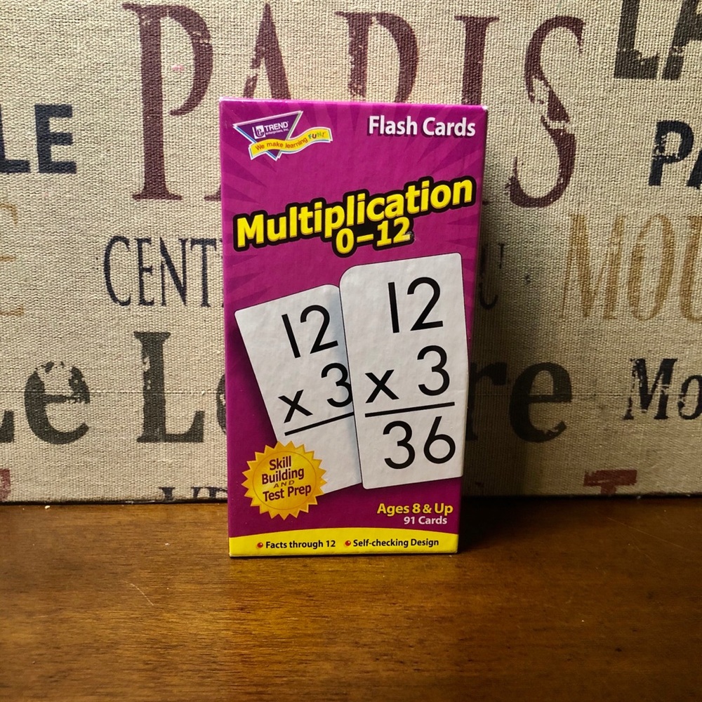 TREND Multiplication 0-12 Flash Cards